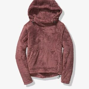 Cozy Plush Hoodie in Mauve